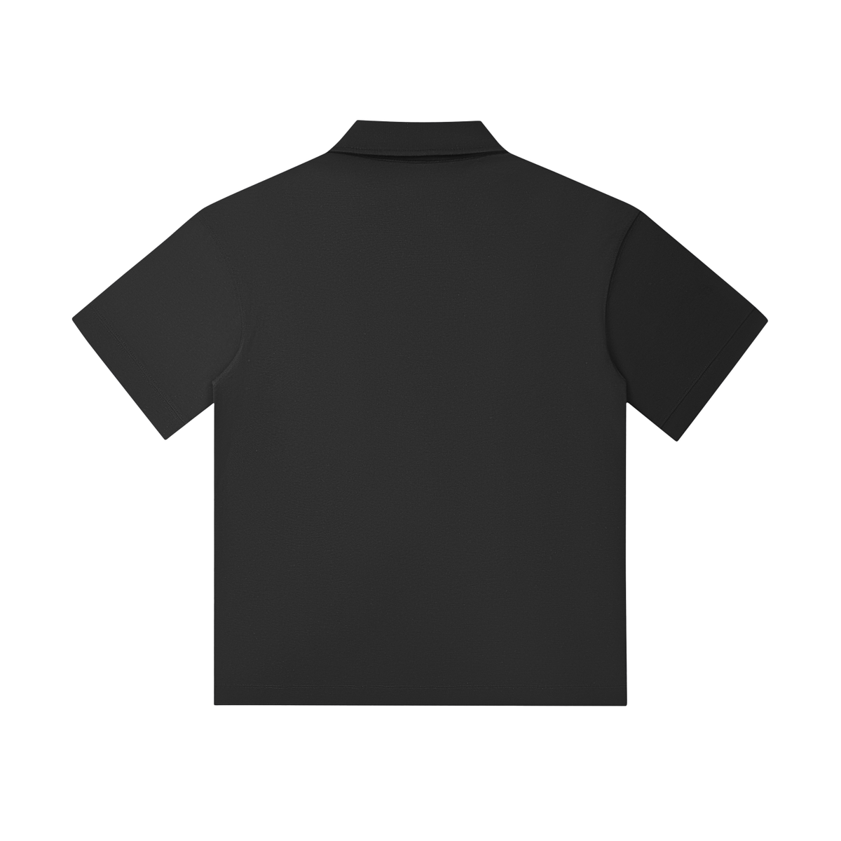 Drop Shoulder Short Sleeve Polo Shirt